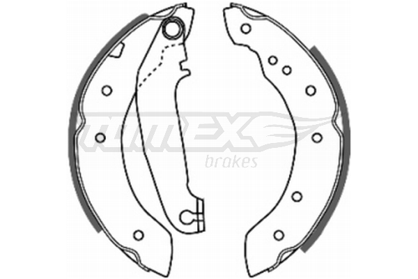 Sada brzdových čelistí TOMEX Brakes